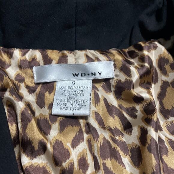 WD.NY Black Zipper Detailed Blazer Women's Size 8 - Picture 7 of 7